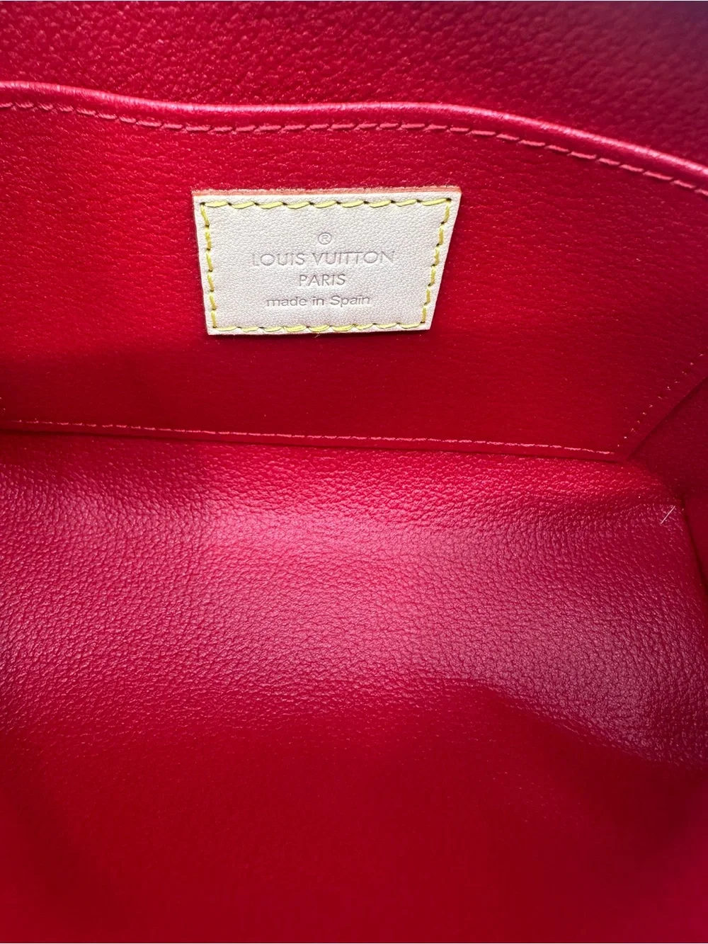 LOUIS VUITTON Patent Sweet Monogram Cosmetic Pouch-Pomme D'Amour